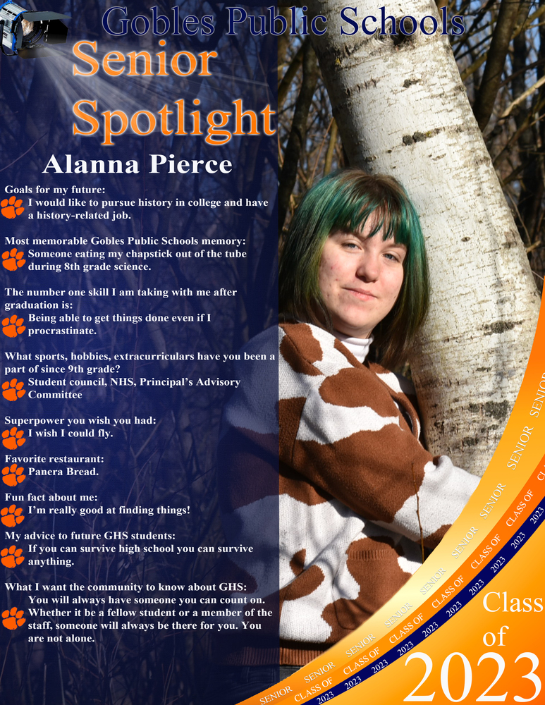 Senior Spotlight of the Week-Alanna Pierce