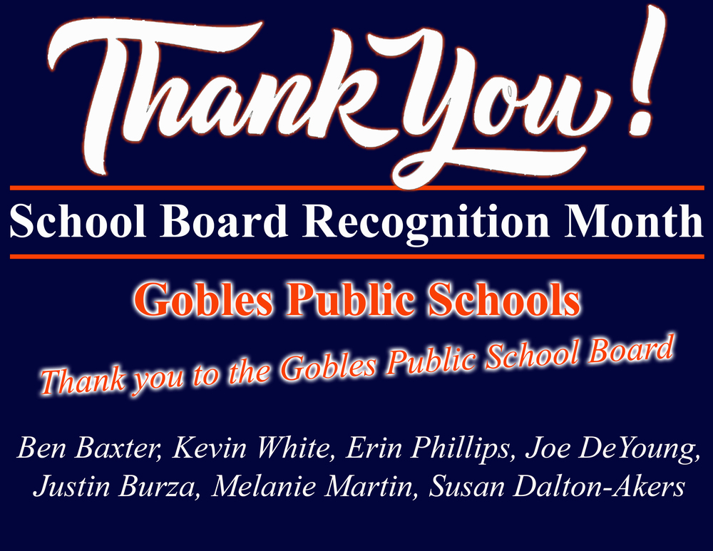 School Board Recognition Month Thank You Image