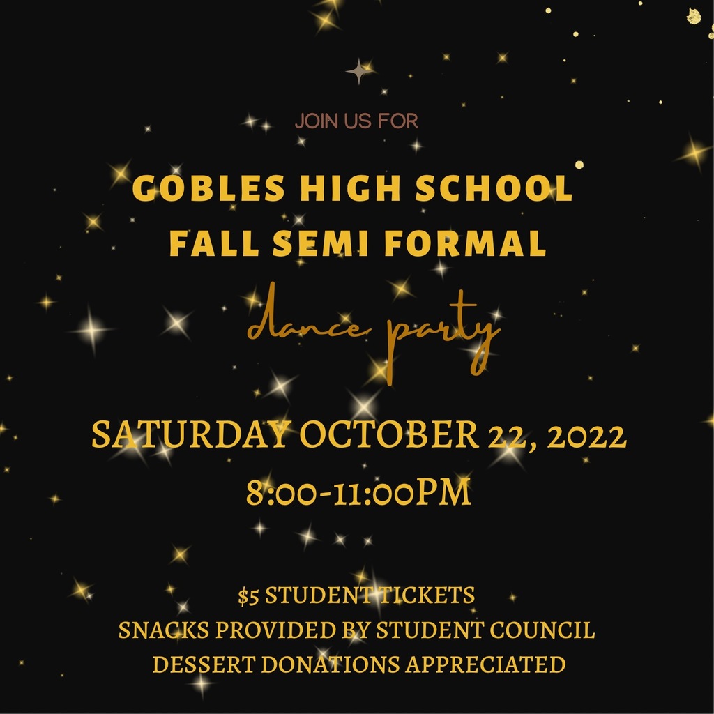 Gobles High School Fall Semi Formal